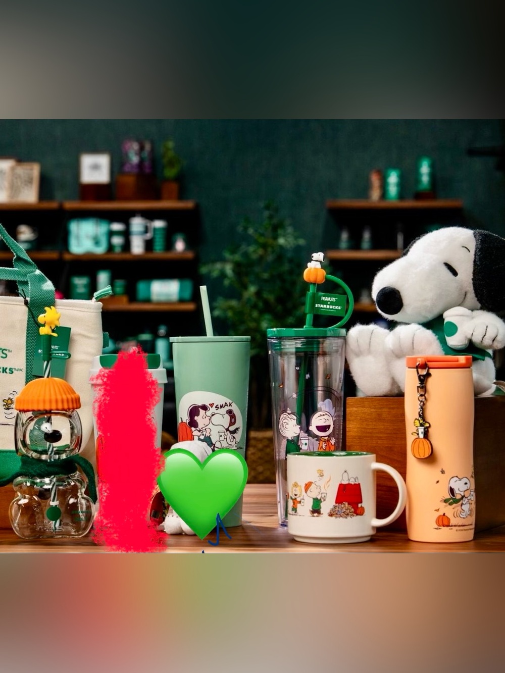 Starbucks Fall Collection 2026 Snoopy peanuts Collection
